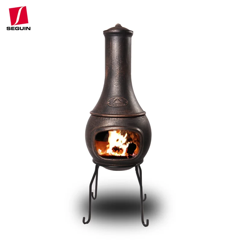 Outdoor Courtyard Fireplace Real Fire Home European Retro Outdoor Stove