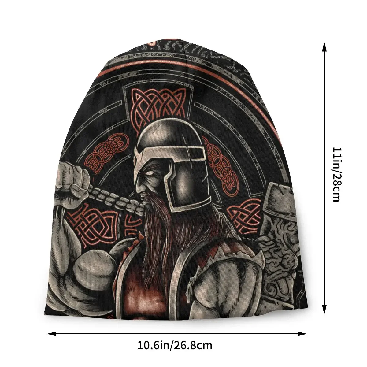 Mythology Skullies Beanies Fashion Hats Berserker Thin Bonnet Hipster Caps Men Women's Earmuffs