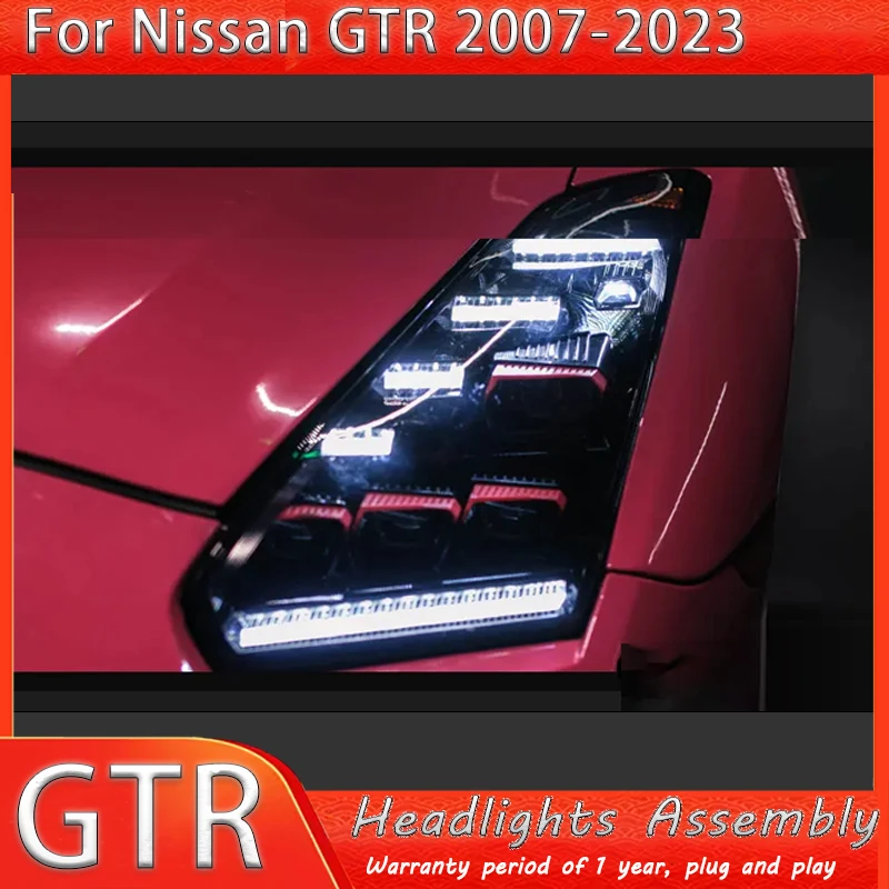 

Car Lights For Nissan GTR R35 Headlight 2007 2008 2009-2023 LED Projetor head Lamp Daytime Running Light Automotive Accessories