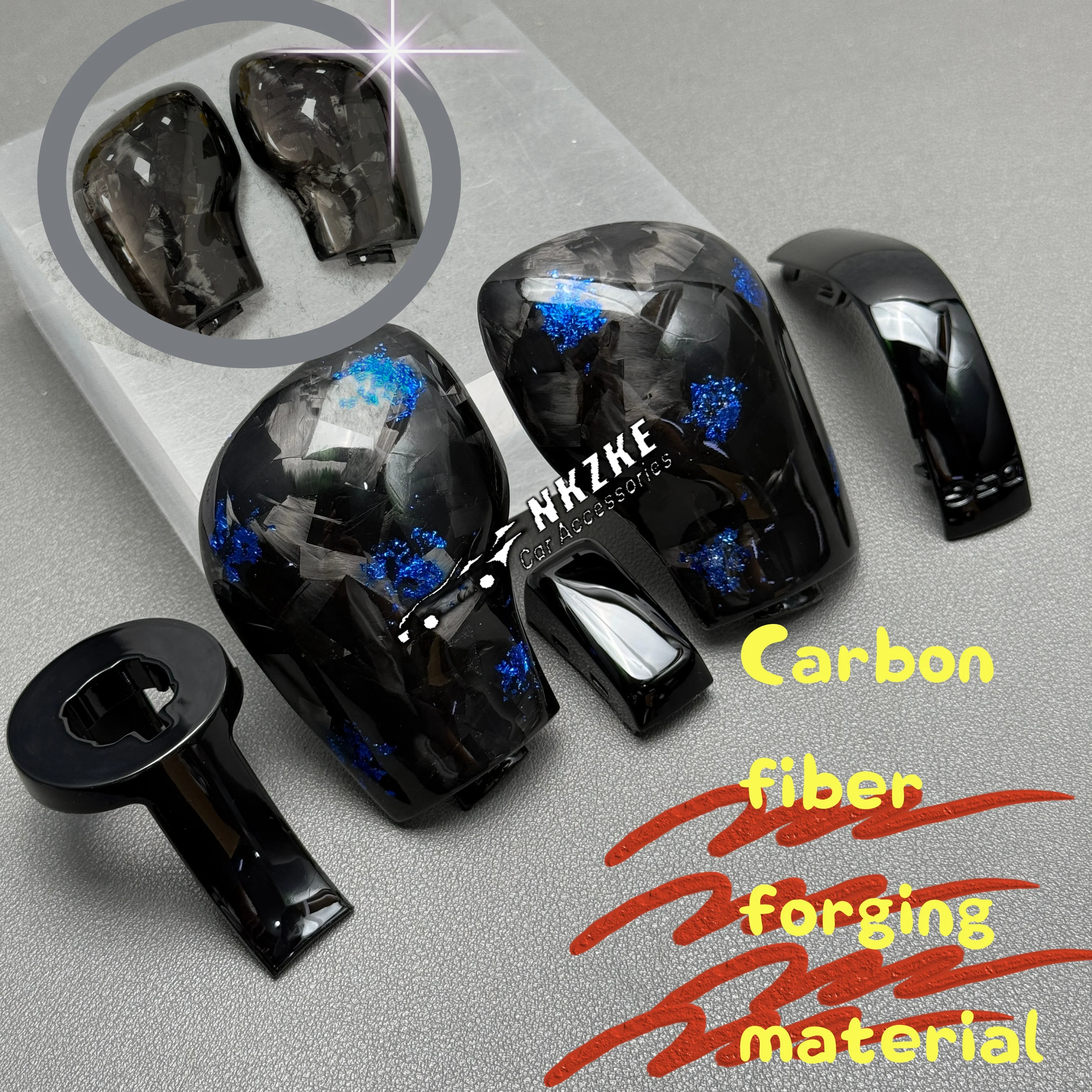 Forged Carbon Fiber DSG Edition Auto Parts Interior Accessories for Volkswagen Golf 7 GTI Passat B7 B8 Golf 6 Tiguan MK2 MK6