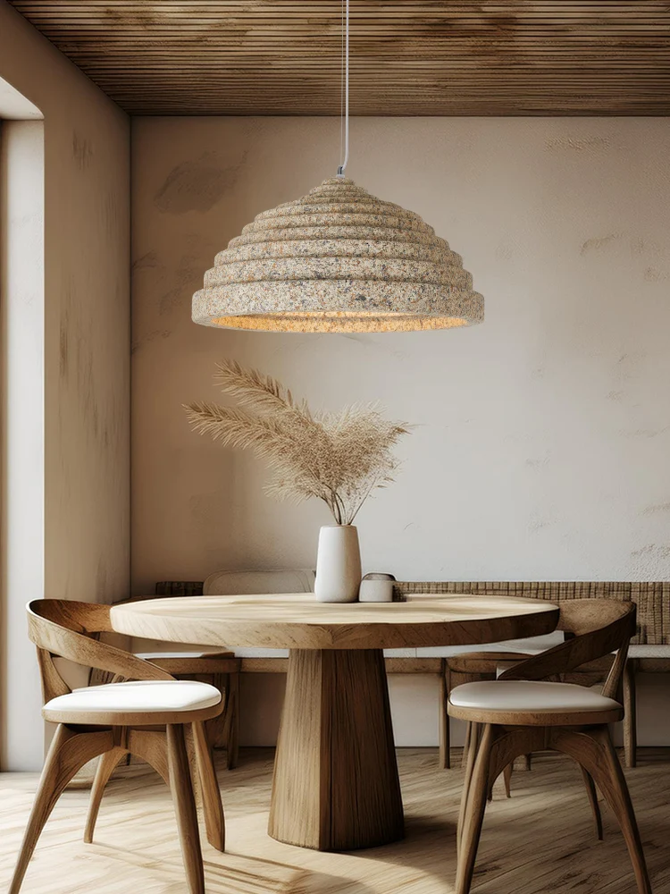 Terraced Wabi Sabi Style Restaurant Japanese Nordic Creative Dining Table Cream Style Homestay Shop
