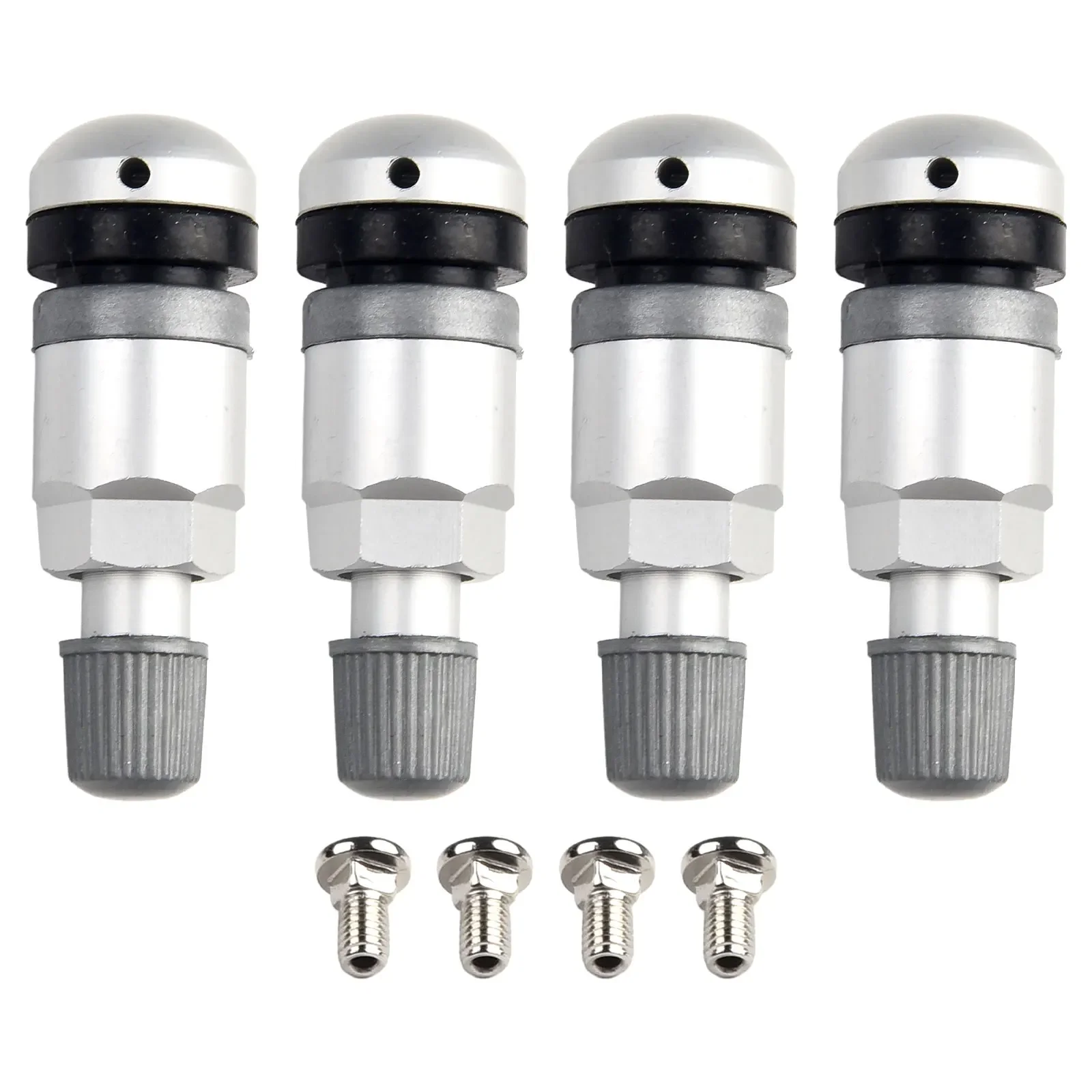 4pcs TPMS Valve Stem Kit For BMW 5 Series Vehicles Supporting Tire Pressure Monitoring All Four Wheel Locations
