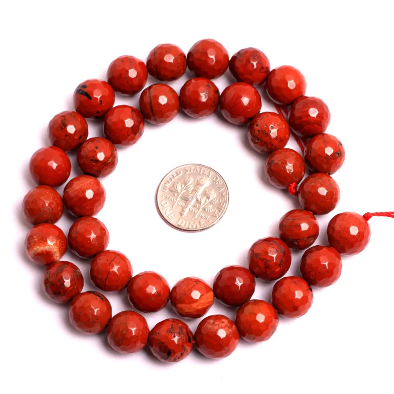 6mm 8mm 10mm Round Faceted Red Jaspers beads natural stone beads DIY loose beads for jewelry making strand 15 inches wholesale !