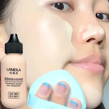 Fondotinta liquido impermeabile Copertura completa Base professionale duratura per il viso Cosmetici Magic BB Cream Illumina il correttore per il trucco