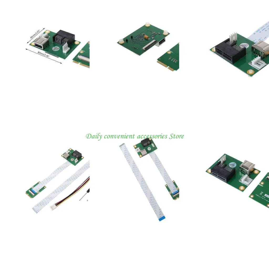 

97qb mini pci-e to pci-e для карты адаптера для удлинительного шнура Express 1x с USB Riser
