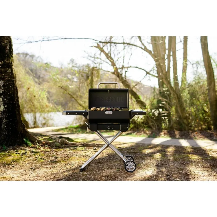 Electric Portable Charcoal Grill and Smoker with SteadyTemp Analog Temperature Control