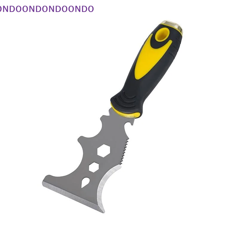 Multifunctional Putty Knife Scraper Ergonomic Non-Slip Handle Thickened Stainless Steel Blade for Window Glazing Putty Work