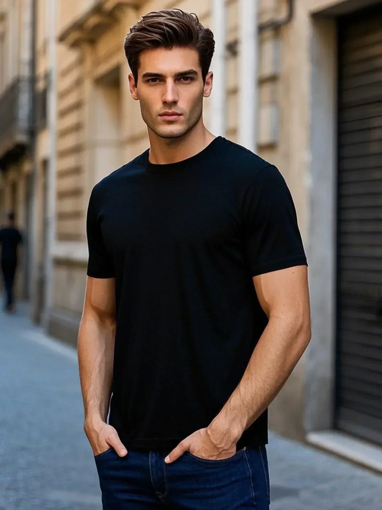 جون قمة تي شيرت جولة Crewneck الشارع الشهير تيز النساء الرجال الهيب هوب للجنسين موضة المتضخم عادية Harajuku بلايز كم قصير #6