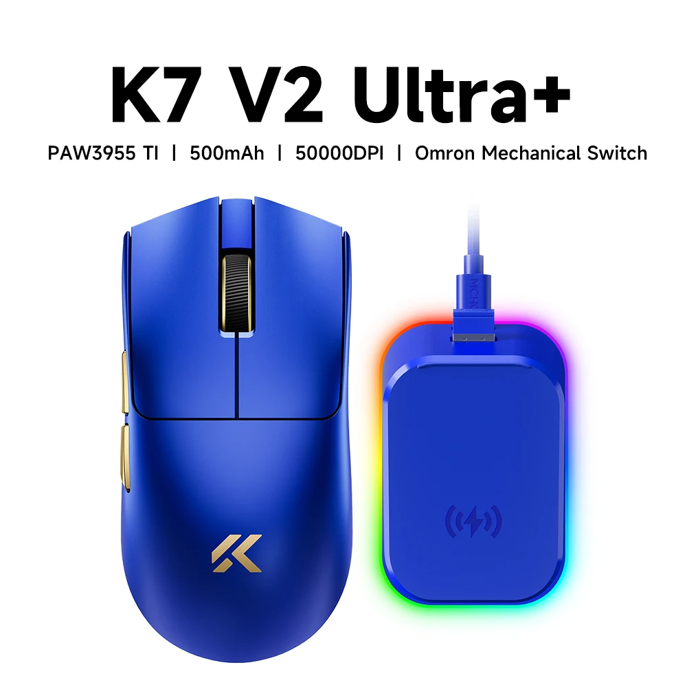 MCHOSE K7 V2 Wireless Gaming Mouse 8K Polling 50000DPI