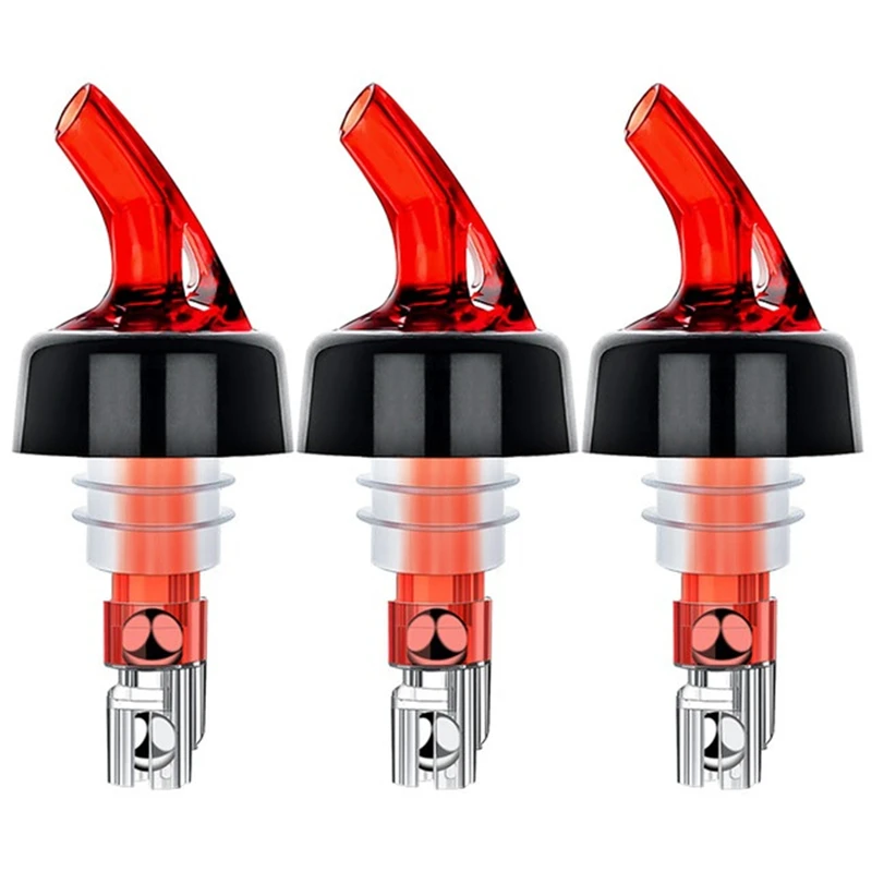 

3pcs 30ml Automatic Measured Bottle Pourer Quick Shot Spirit Drinks Wine Cocktail Dispenser Barware Wine Pourer