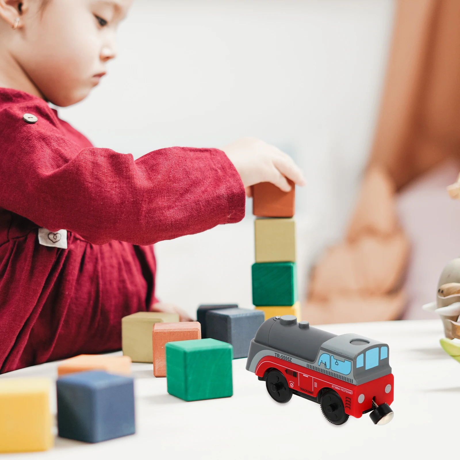 

Electric Train Head Toy Magnetic Trains for Toddlers Model Red Alloy Locomotive