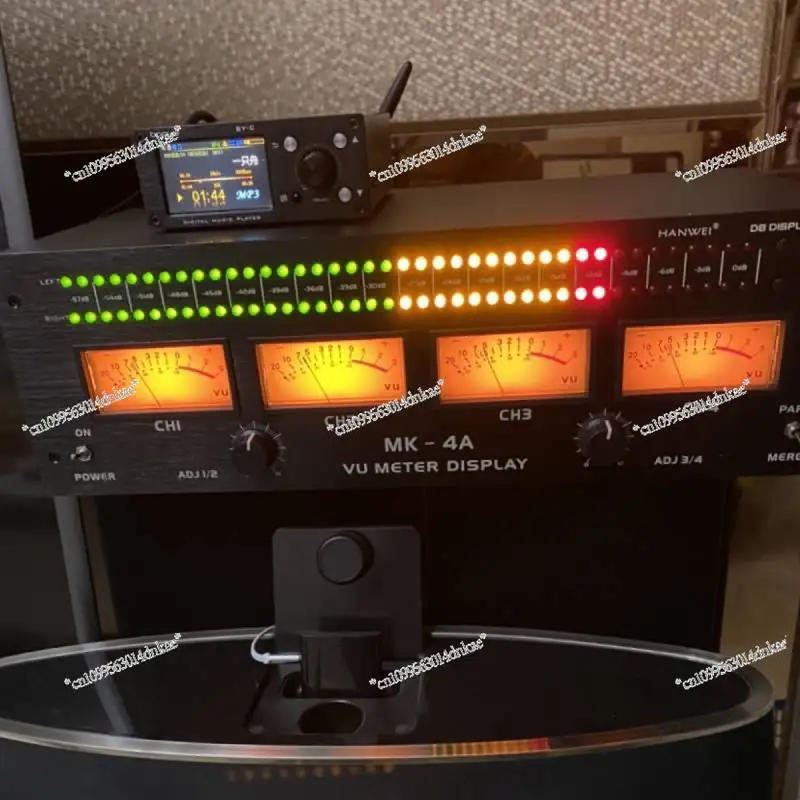 

Audio VU Meter Pointer Music Level Meter Large Blue Display High-end with Power Amplifier DB Meter MK-4 MC-II
