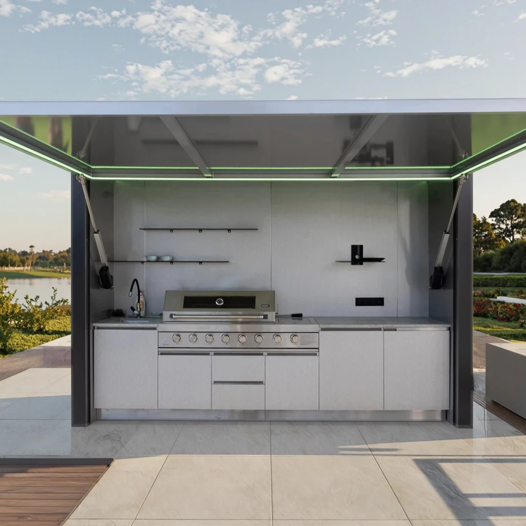 Premium Stainless Steel Grill Garden BBQ Complete and Ready for InstallatiorWith BBQ Grill