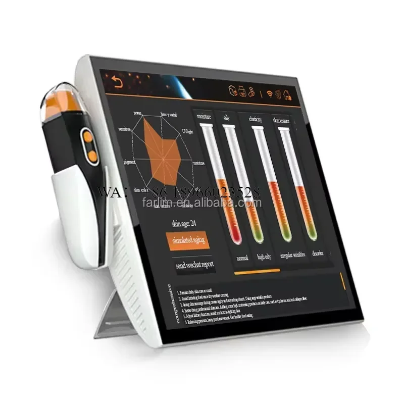 WMWMNU 2025 Portable Desktop 3D Intelligent Analyzer AI Image Pigment Pores Moisture Oil Analysis for Salons