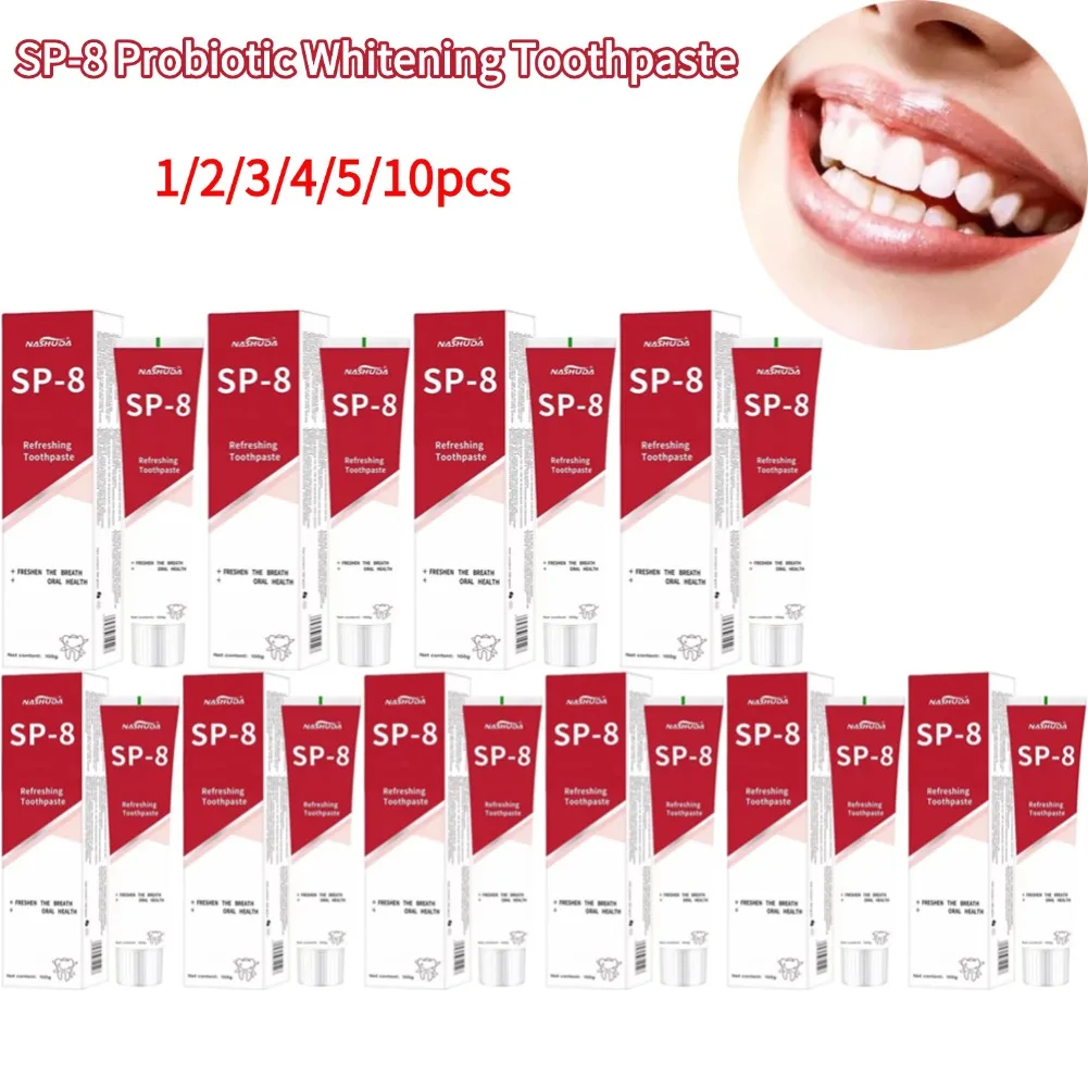 

SP 8 Probiotic Brightening Toothpast White Tooth Stains Smoke Stains Amino Acid Breath Fresh Oral Toothpaste Fresh Breath