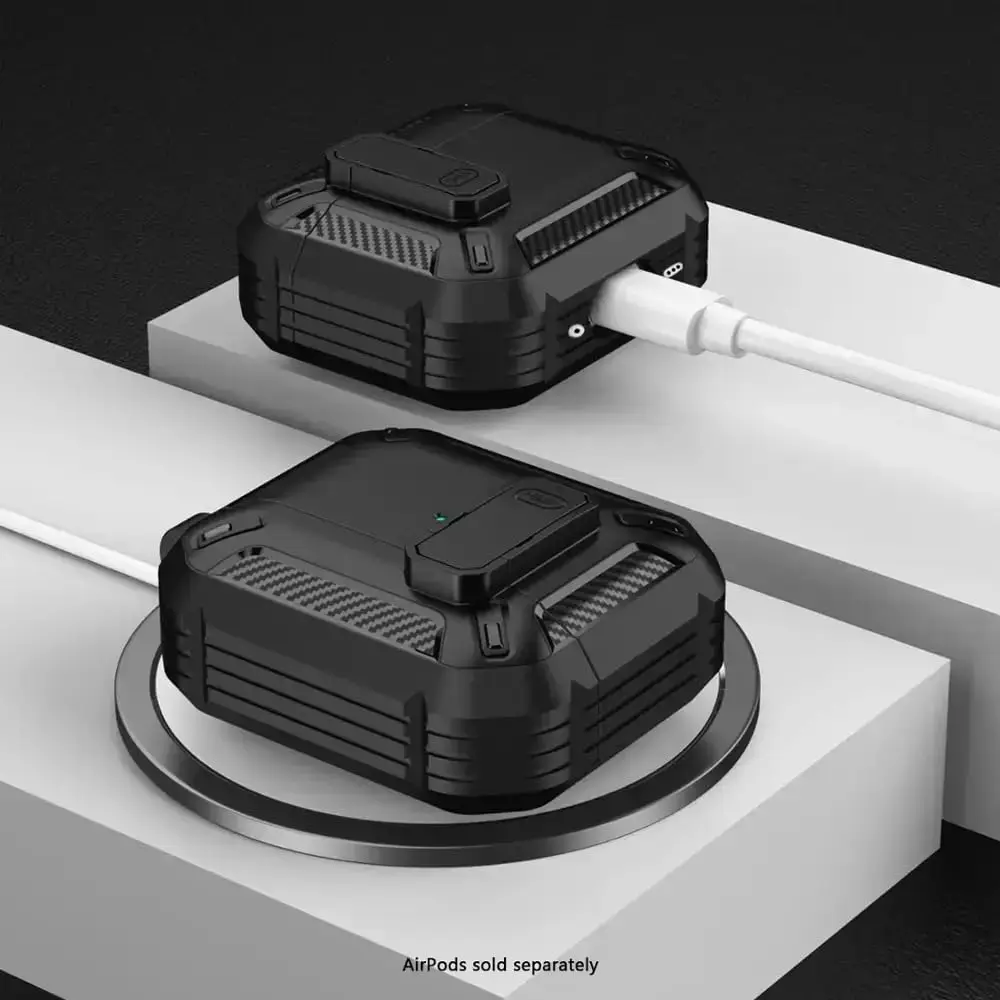 قفل أمان لـ AirPods 4 حافظة واقية مع طقم تنظيف غطاء حماية مضاد للصدمات لأجهزة AirPods Pro 2 مع سلسلة مفاتيح