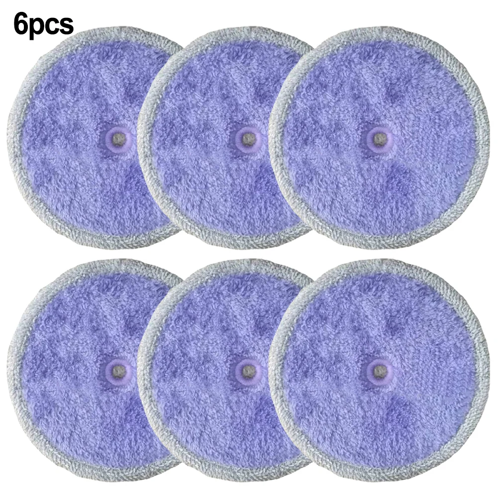 4/6pcs Mopping Cloths For EVERYBOT Edge RS700 RS500 Replace Washable Mother Yarn And Microfiber Mop Pads Household Clenaing Tool