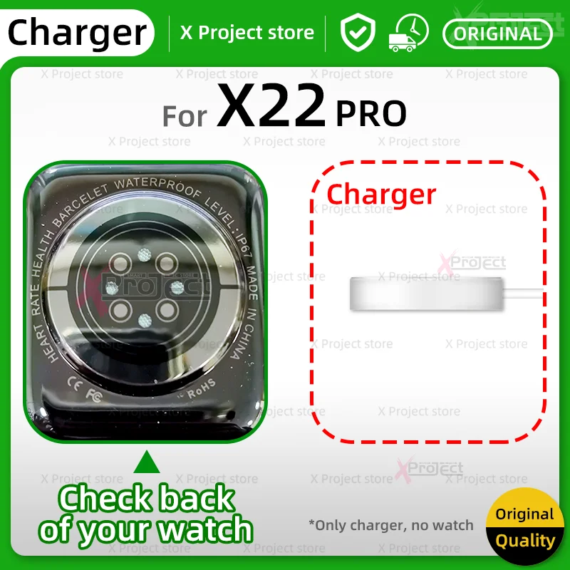 X22 PRO สมาร์ทนาฬิกาไร้สาย Charger สายสำหรับ X22PRO Smartwatch Series 7แม่เหล็ก USB ชาร์จเดิมสนับสนุน M26 PLUS