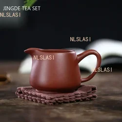 180ml Yixing Handmade Purple Clay Fair Cup Raw Ore Dahongpao Tea Separator Chinese Tea Set Accessories Household Zisha Tea Cup