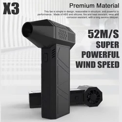 Wydajna dmuchawa powietrza 130000 RPM Mini Turbo Jet Fan High Speed Turbo Violent Fan Bezszczotkowy silnik Ręczny wentylator kanałowy Narzędzie do czyszczenia PC