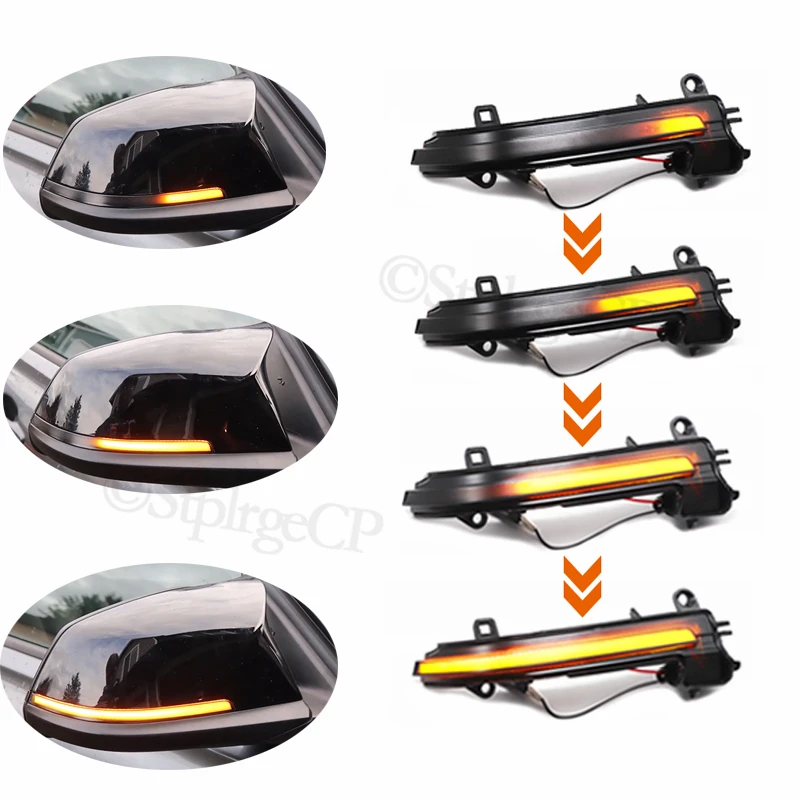 

For BMW 3 Series F30 F31 320i 328i 330i 335i Sedan & Touring 2012-up High quality dynamic LED rearview mirror turn signal flash