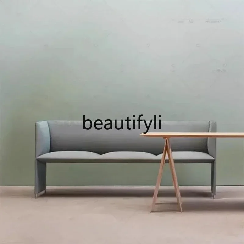 35Nordic light luxury small apartment restaurant, modern simple living room against the wall leisure chair designer smallSSS