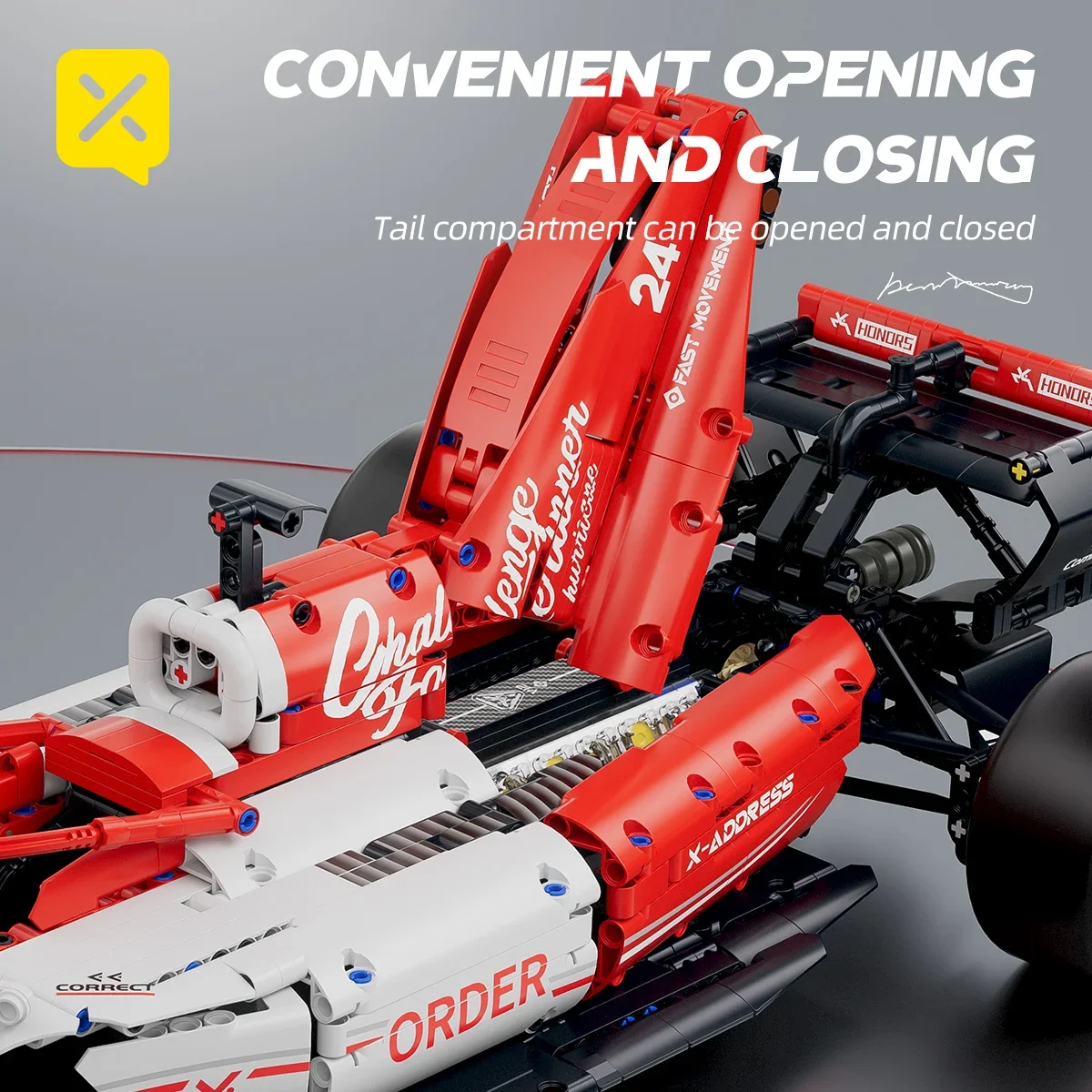 1768PCS 1:8 F1 Auto da corsa Set di costruzione MOC Building Blocks Auto Cool Modello da collezione Kit di auto Giocattolo Natale Festivo Regalo Dare