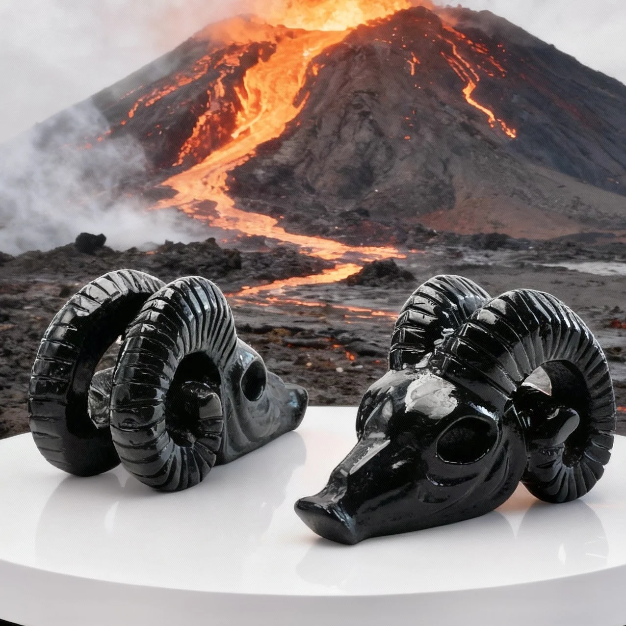 قطعة واحدة من نحت رأس الأغنام السج لديكور المنزل، مثالية لتزيين عيد الميلاد وعيد الفصح والهالوين ومهرجان التخرج