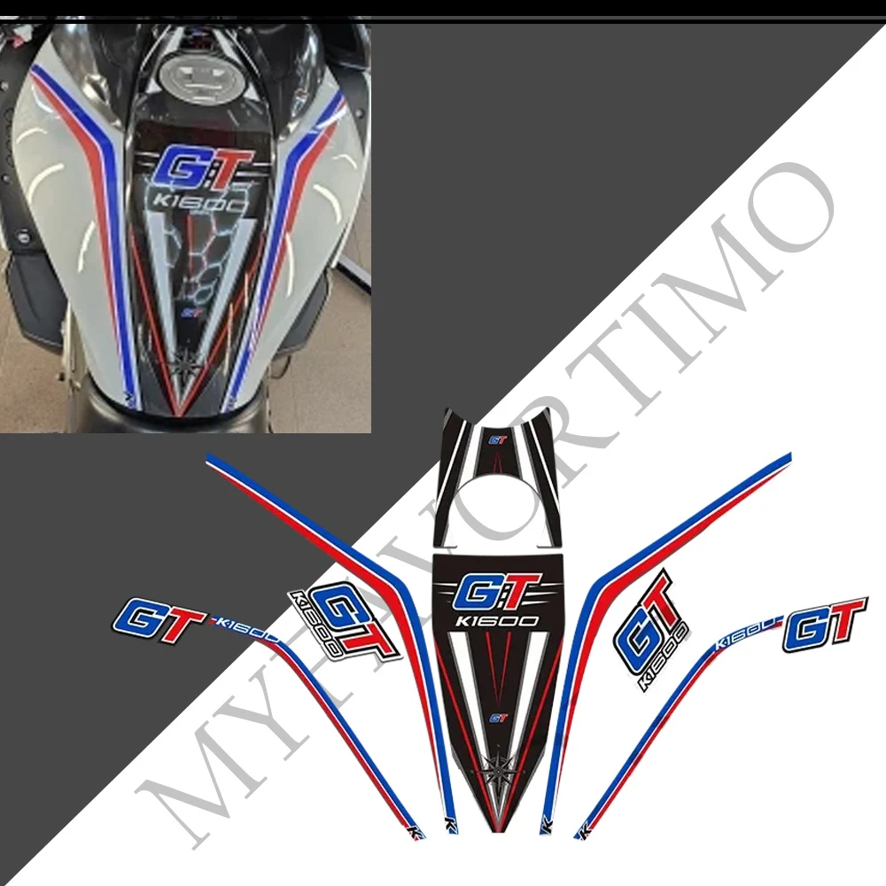 Untuk BMW K1600GT K1600 K 1600 GT pelindung tangki sepeda motor penutup Fairing Fende stiker bagasi pelindung stiker