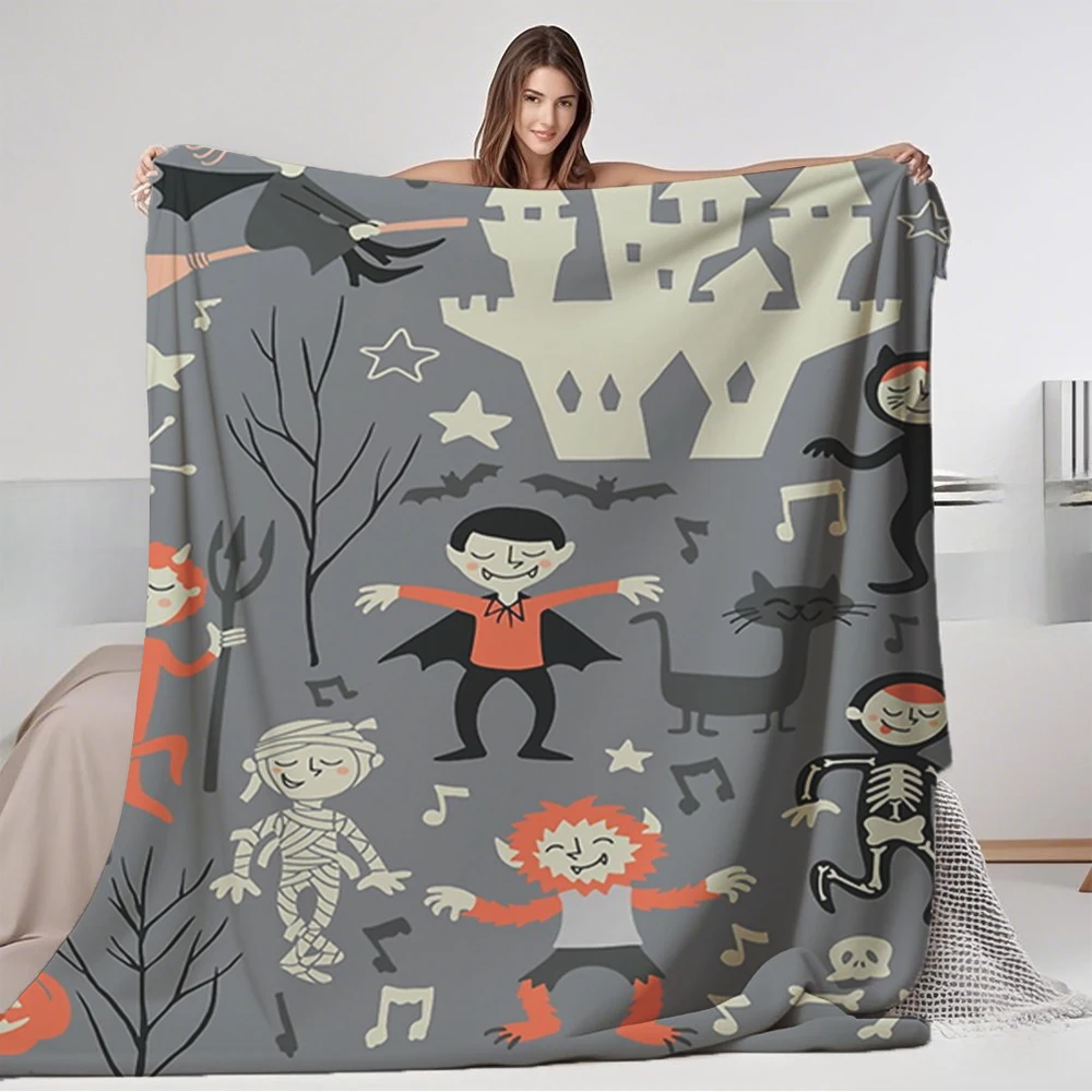 

New Style Vintage love shack monster halloween party Blanket blankets and throws: Soft blanket, blanket fluffy, Rustic,