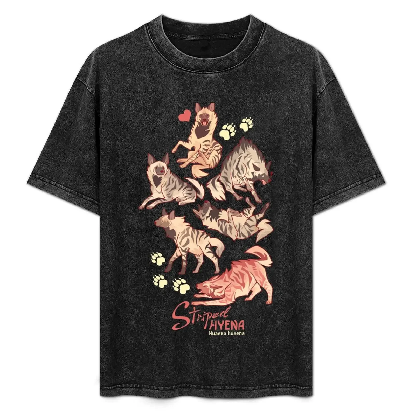 Paquete de pegatinas y golosinas de hiena a rayas, camisetas, cosas baratas, ropa para fanáticos de los deportes para hombres