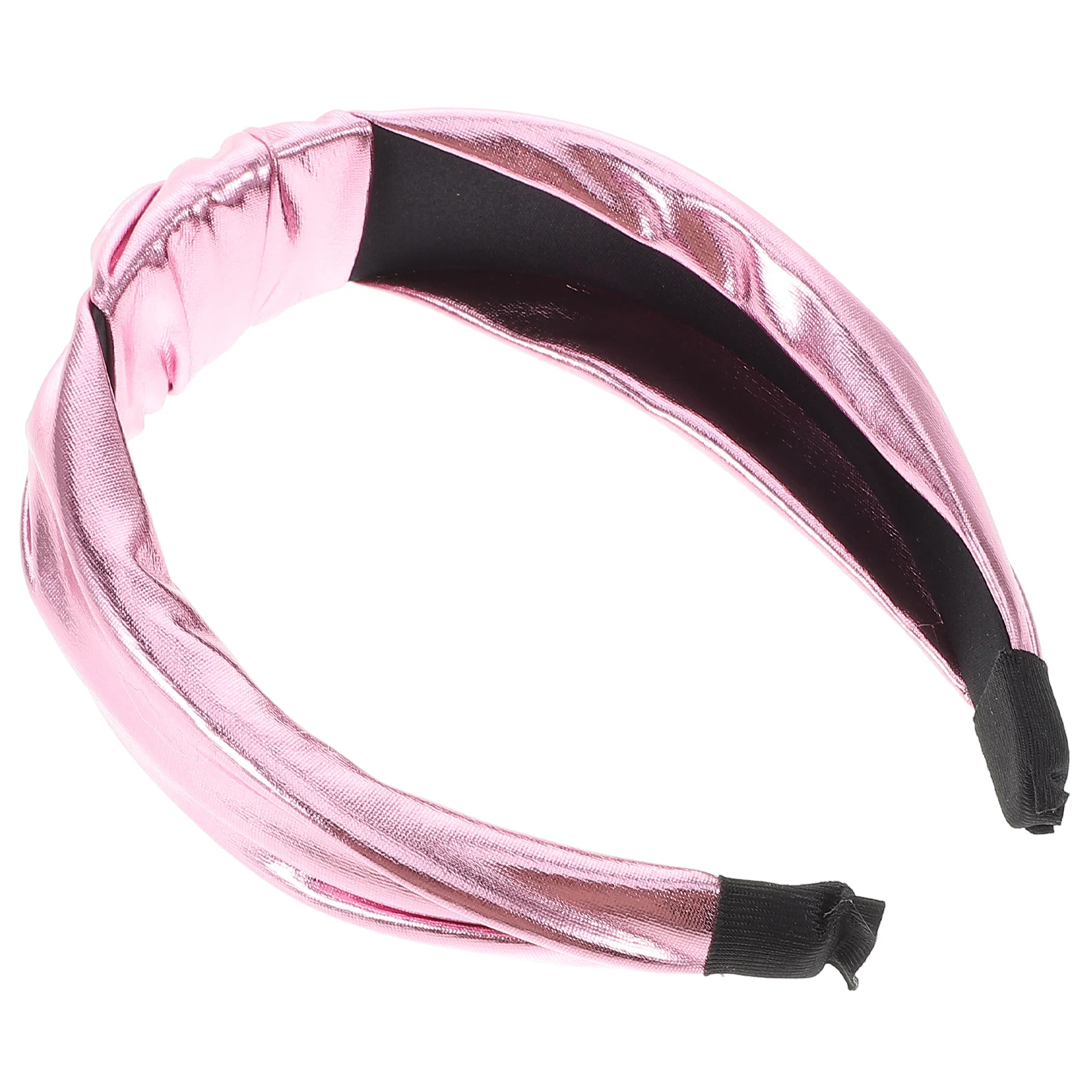 

Bright PU Knotted Headb for Women Girls Glitter Red Disco Hair Hoop Cotton Comfortable Washing Multi