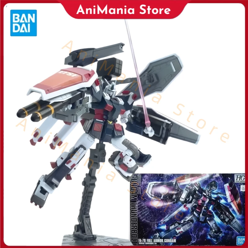 

Bandai Original Gundam Model Kit Anime Figure HG 1/144 FA-78 FULL ARMOR GUNDAM Action Figures Collectible Toys Gifts for Kids