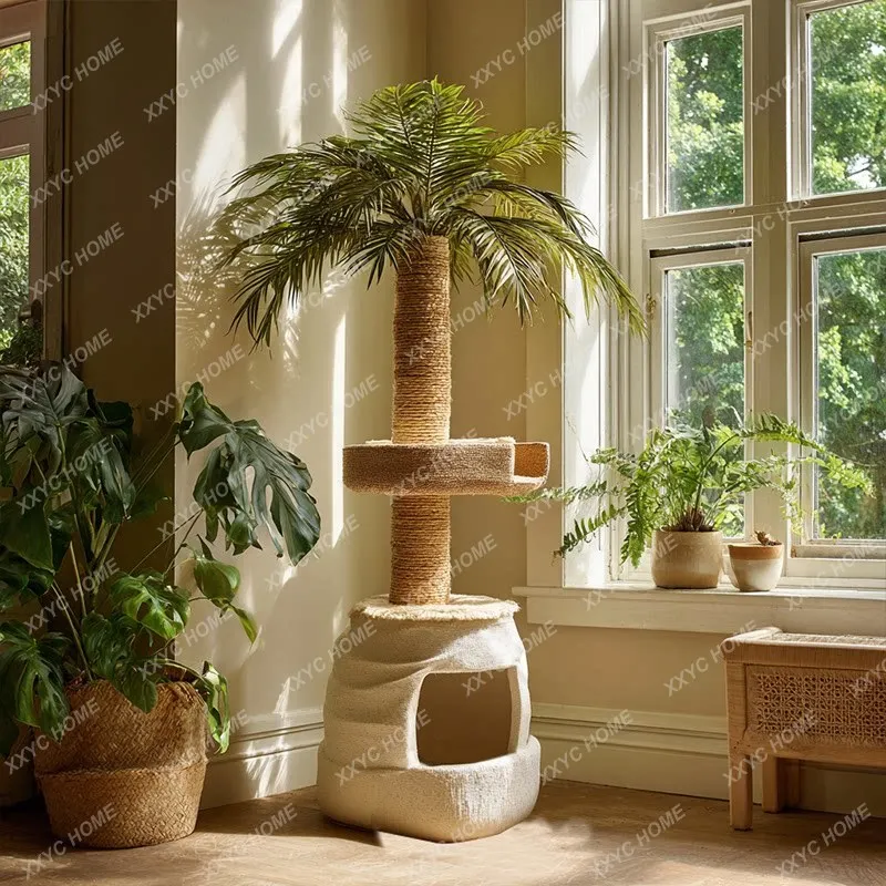 Integrated cat climbing frame household small apartment does not occupy an area, double-layer cat nest, universal in all seasons