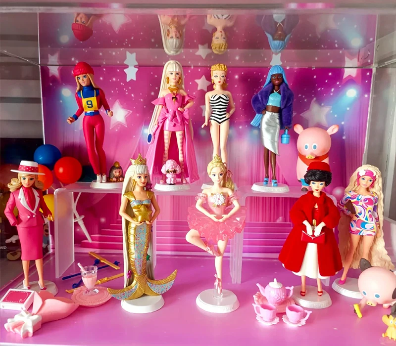 Оригинальная модная серия Popmart Barbie, ручная слепая коробка, игрушки, модная модная загадочная коробка, украшение для комнаты, подарок на день рождения для девочки