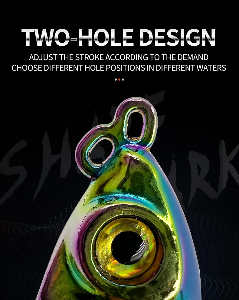 ShareShark 5 Stück/Box Angelköder Spinner Löffelköder Rotierende Metall-VIB-Köder Vibrations-Wobbler Sinkende Pailletten-Köder Pesca – Detail 5