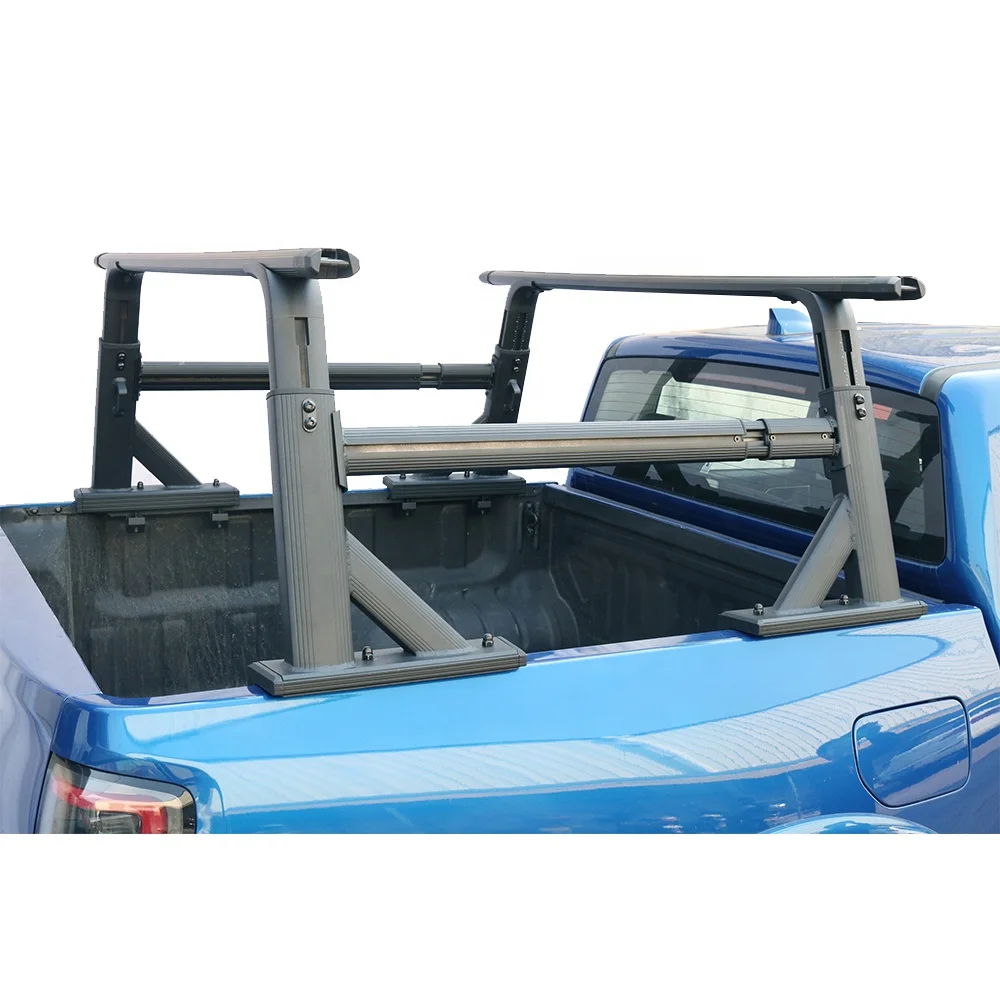 

Adjustable-Height Heavy Duty Truck Bed Rack Universal Cargo Rack for Truck