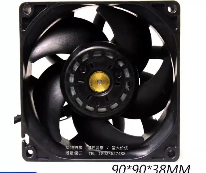 SANYO DENKI 9GA0912P1H06 DC 12V 2.1A 90x90x38mm 4-Wire Server Cooling Fan