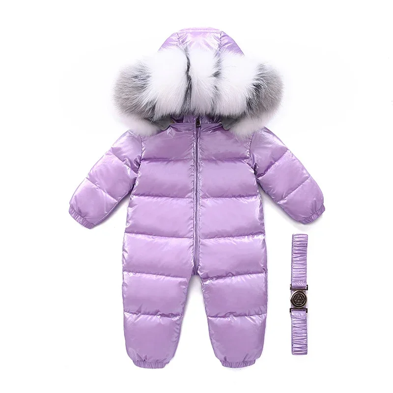 

-30 degree New Russian winter children Clothing down jacket boys outerwear coats thicken Waterproof snowsuits baby girl clothes