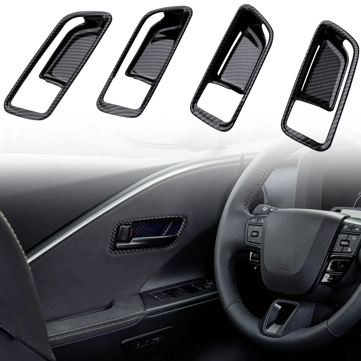 

Для Toyota C-HR AX20 2024 2025 ABS автомобильная дверная ручка чаша накладка 4 шт. автомобильные аксессуары