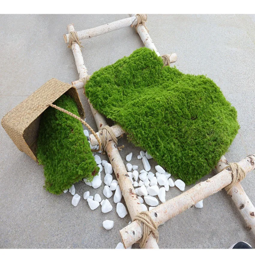 Real looking Fake Moss block Landscape Rockery Turf Lawn Artificial plants for decoration Home garden wall decor