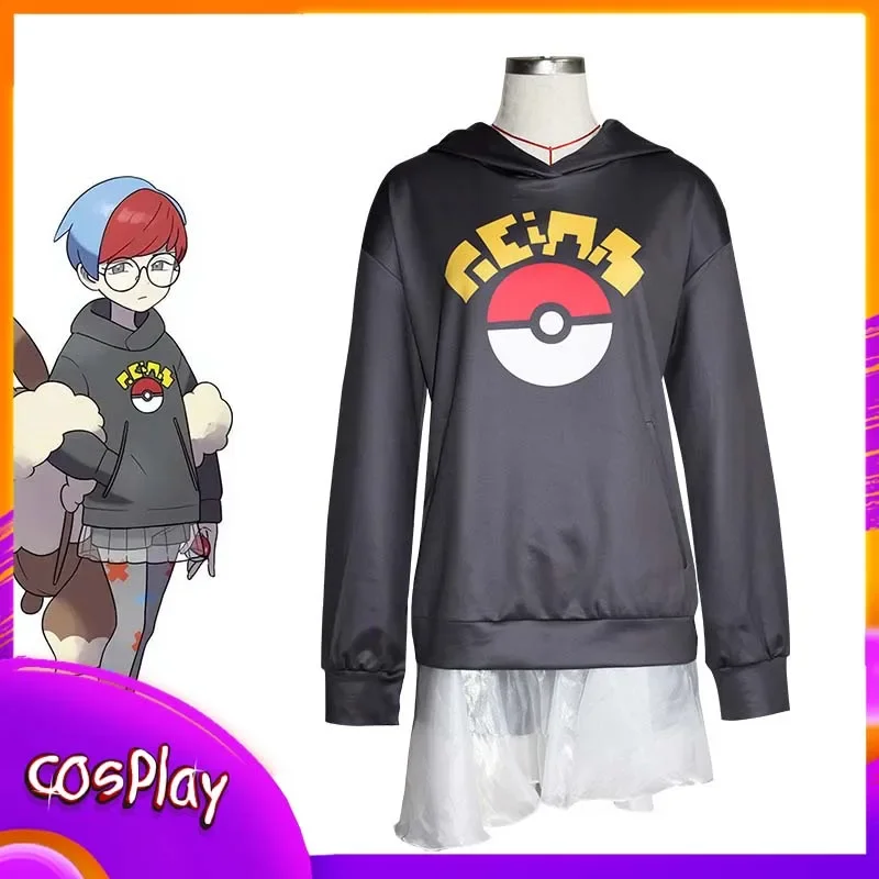 

Pokémon Scarlet And Violet Penny Cosplay Costumes Hoodie Long Sleeved Halloween Party Comic-Con Carnival Clothing