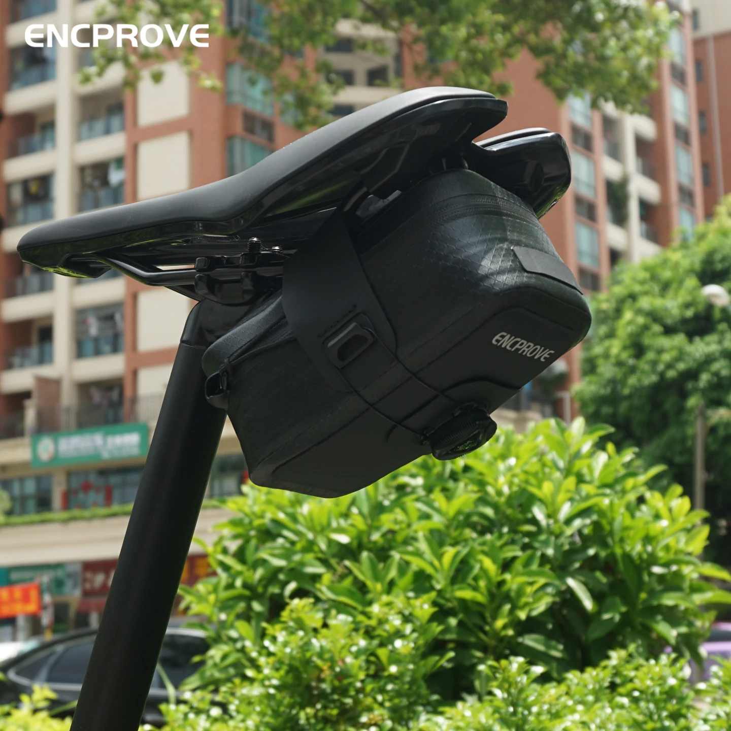 

ENCPROVE Bicycle Saddle Bag MTB Waterproof Seat Pack Rotating Quick Release Small Saddlebag Bike Storage Bag Under Seat Pack