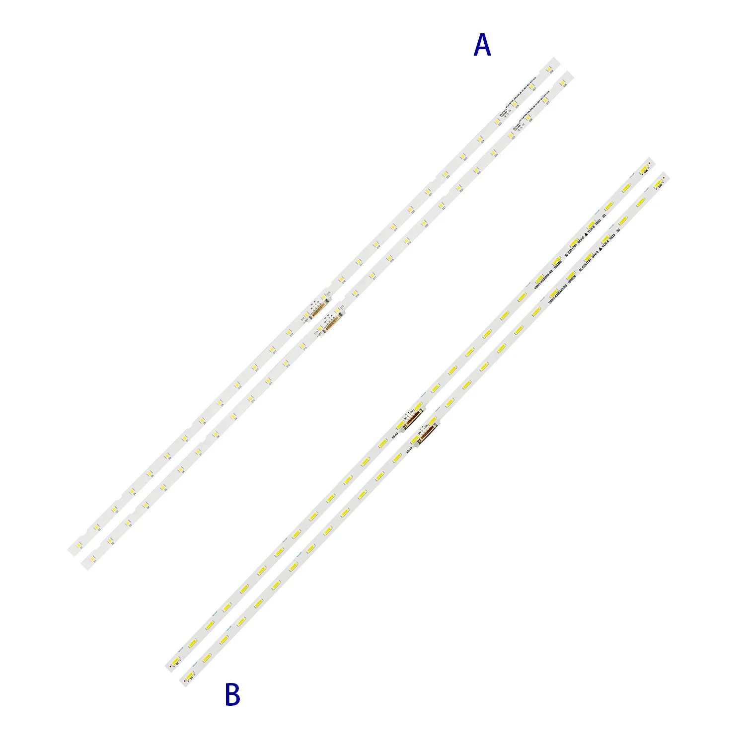 2 uds tira de LED para iluminación trasera para Samsung UE43NU7192U UE43RU7092 UN43NU7100 UE43NU7140 UE43NU7125 UN43RU7400G UE43RU7100U BN61-15482A