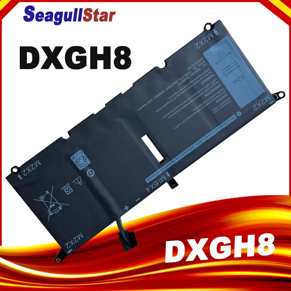 

DXGH8 Аккумулятор для ноутбука DELL XPS 13 9380 9370 7390 для DELL Inspiron 7390 2-в-1 7490 G8VCF H754V 0H754V P82G