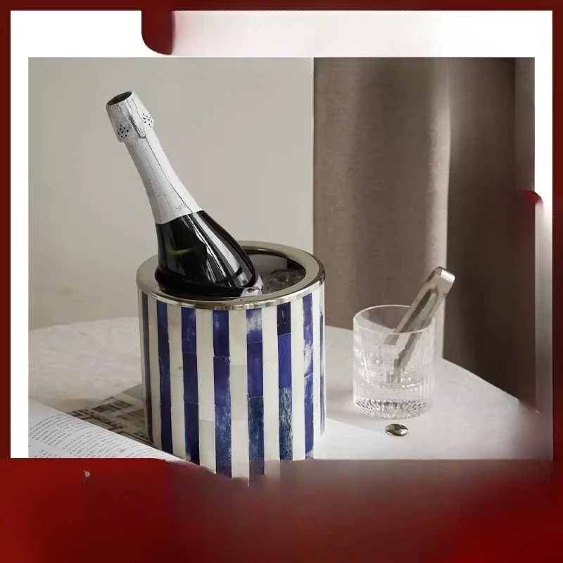 Medieval ice bucket beef bone home red wine champagne Ice cube insulation retro decorative ornaments