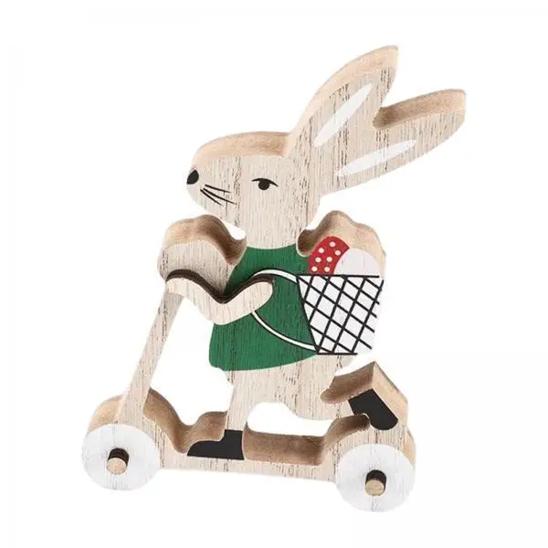 Rustic Home Farmhouse Easter Table Sign Wood Bunny Centerpiece Tiered Tray Standing Decor for Holiday