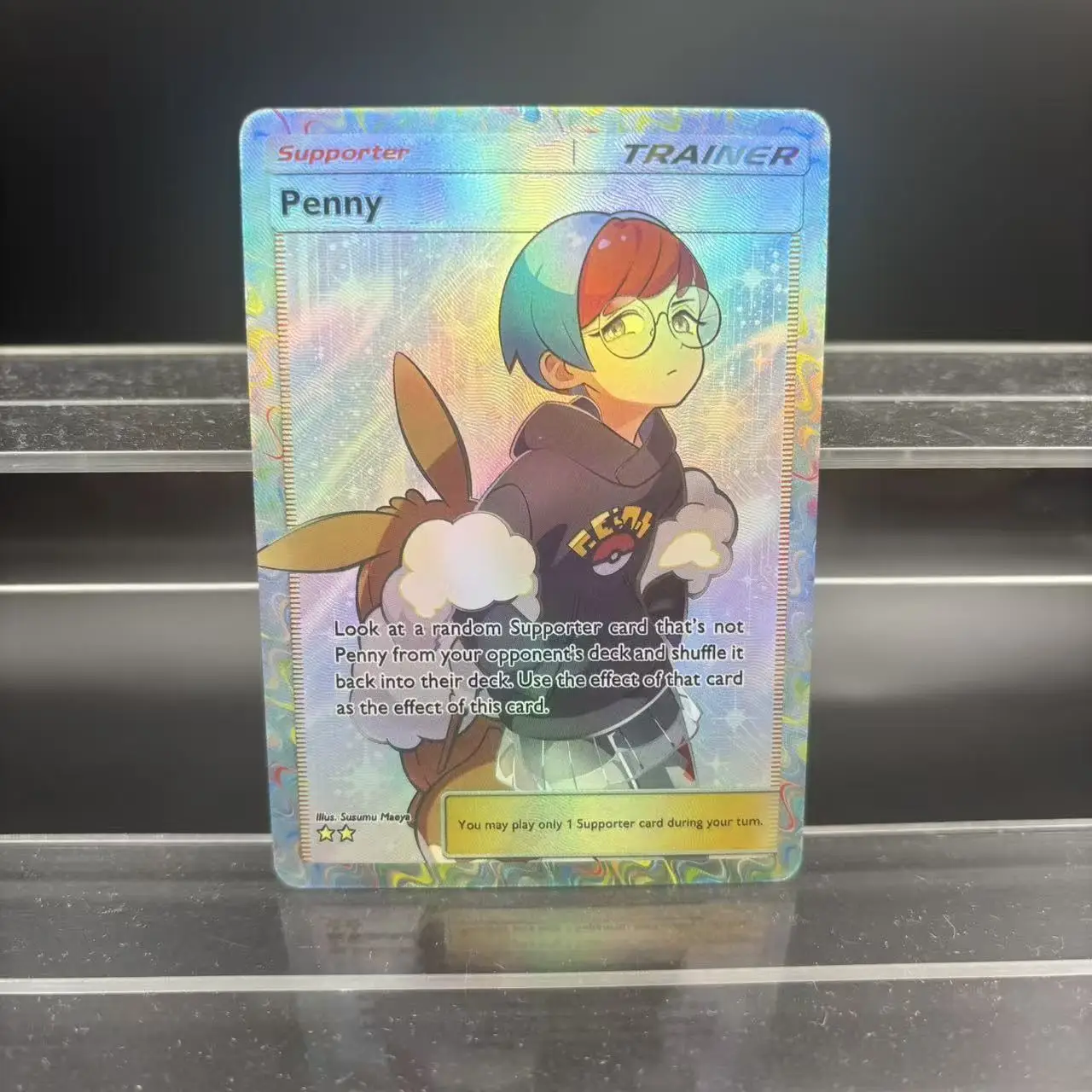 5 قطعة/المجموعة Diy بها بنفسك الذاتي الإنجليزية PTCG جيب المدرب ليلي الفجر ليف بيني بطاقة فلاش الكلاسيكية أنيمي جمع بطاقة هدية لعبة