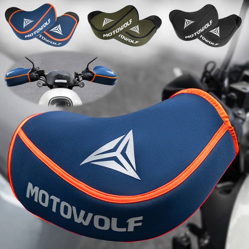 Thick Motorcycle Handlebar Muffs Protective Motorcycle Scooter ATV UTV Winter Warmer Gloves Grip Handle Bar Muff Rainproof Warm