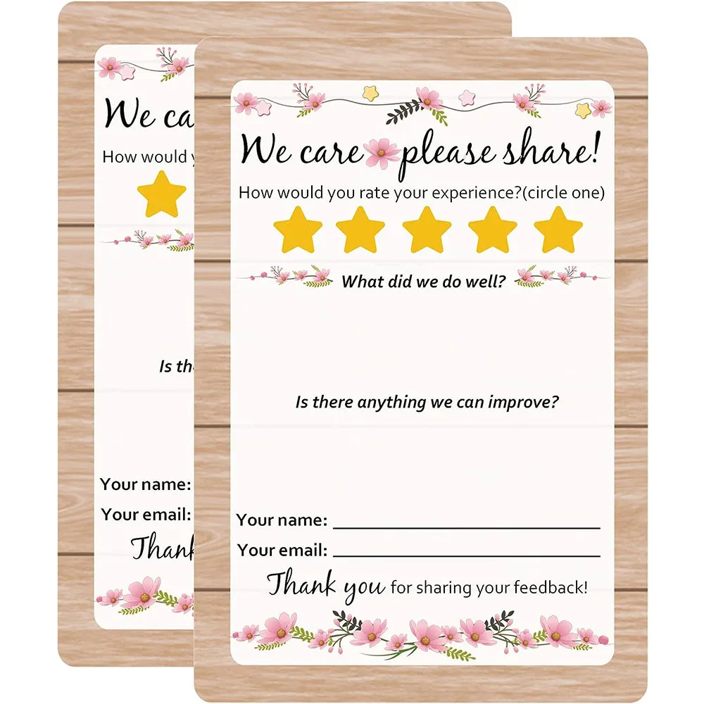 Suggestion Cards Comment Cards for Customer Feedback 4x6